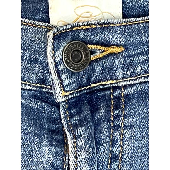 Levi's Womens 10 Denim 515‎ Cuffed Capris EUC - Picture 4 of 9